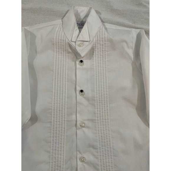 Spring Notion Boy Shirt Button Down White Buttons Long Sleeve Cotton Size 4T - Picture 2 of 9